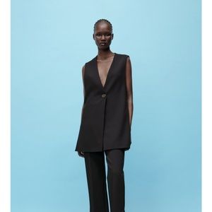 Zara Black Strap Vest